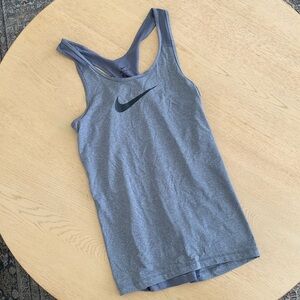 NIKE Grey Dri-fit Racerback Tank M